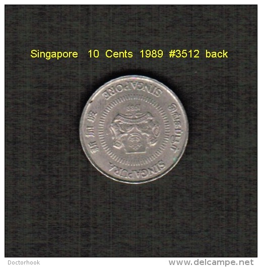 SINGAPORE    10  CENTS  1989  (KM # 51) - Singapur