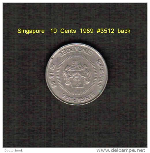 SINGAPORE    10  CENTS  1989  (KM # 51) - Singapore
