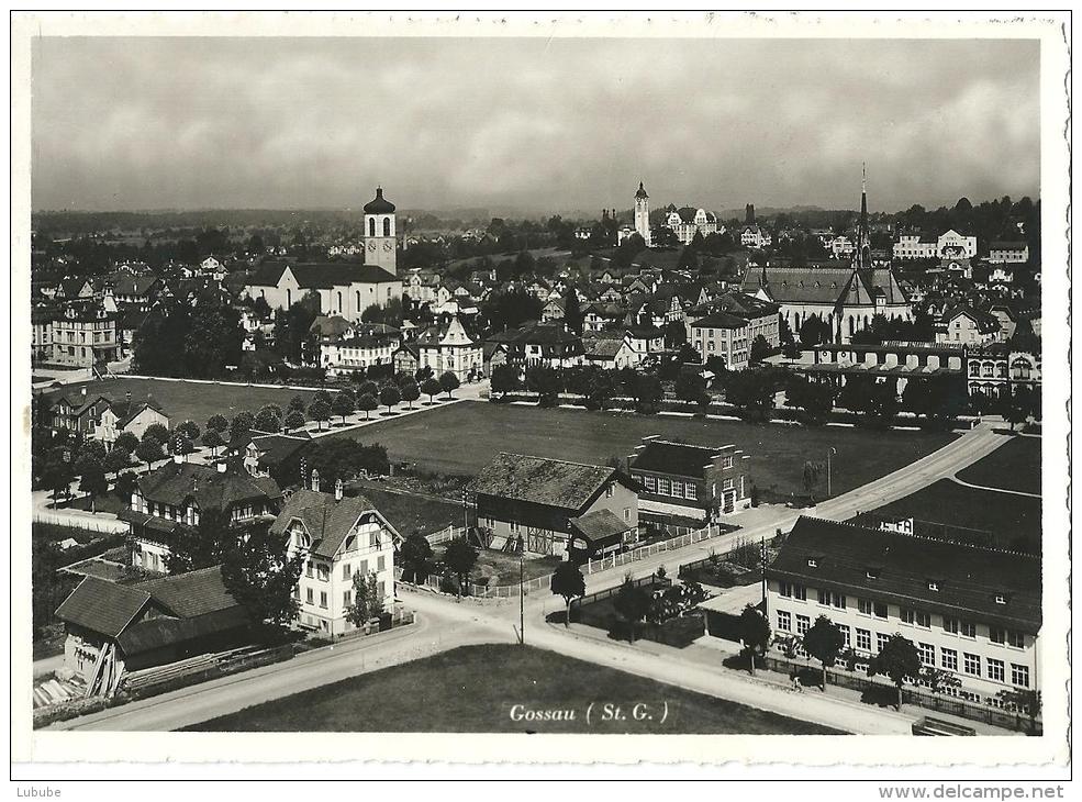 Gossau SG - Dorfansicht Mit Kirchen             1942 - Gossau