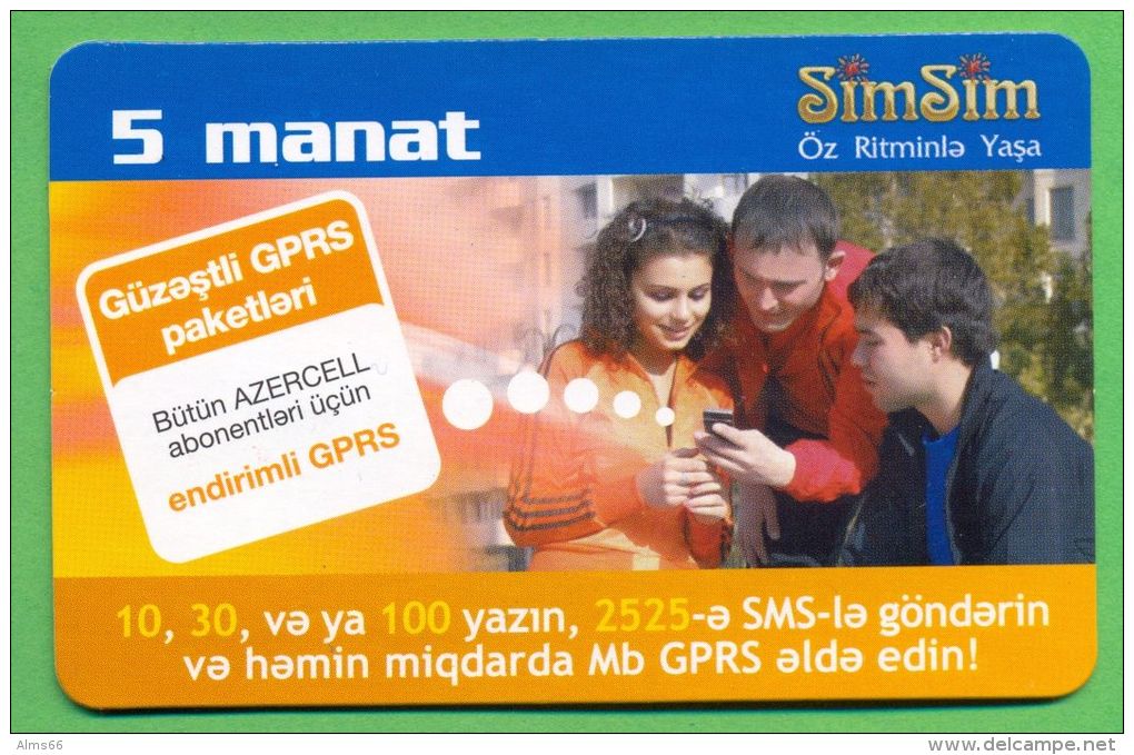 Azerbaijan GSM Prepaid - Azercell SIMSIM 5 Manat /Used, But Like UNC / - Azerbeidzjan