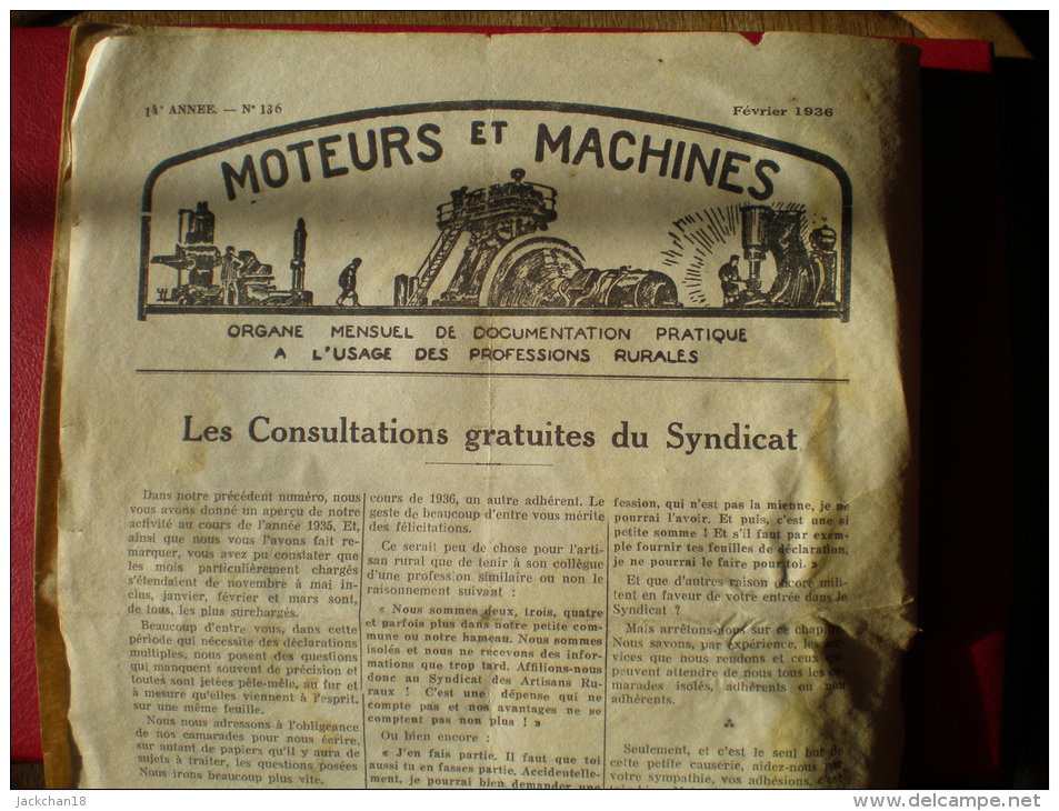 -BOURGES - MOTEURS & MACHINES -REVUE MENSUEL - AVEC PUBLICITE- 24 Pages - Andere & Zonder Classificatie