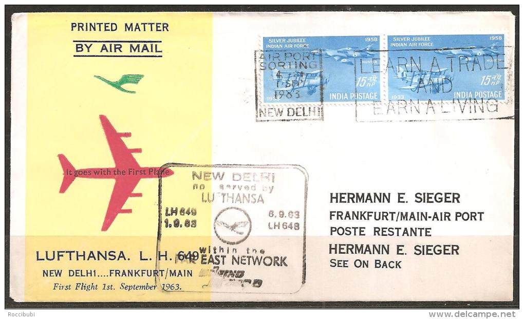 1963 - INDIEN - LUFTPOST - Airmail