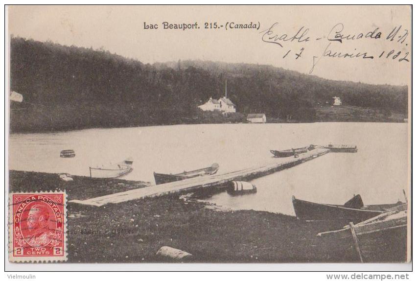 CANADA QUEBEC LAC BEAUPORT BELLE CARTE RARE !!! - Québec - Beauport