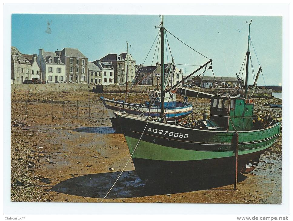 Ile De Sein (29) : GP Du Bateau De Pêche "Adieu Vat"dans L´arrière Port à Marée Bassa En 1970 GF. - Ile De Sein