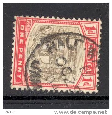 JAMAICA, Postmark &acute;Half-Way-Tree&acute;on Q Victoria Stamp - Jamaica (...-1961)