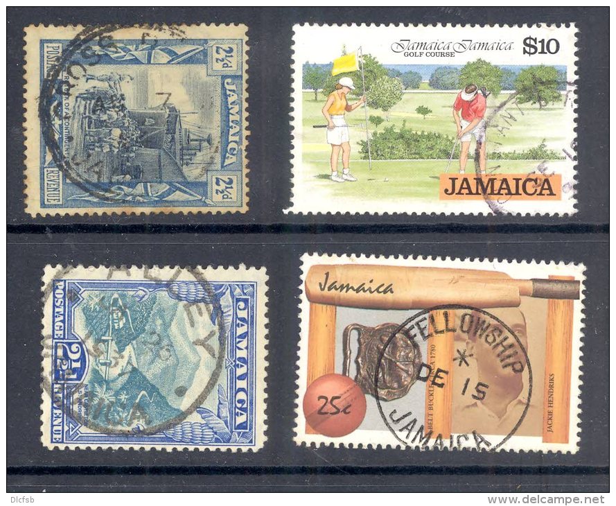 JAMAICA, Postmarks &acute;CROSS ROADS, CONSTANT SPRING, ALLEY, FELLOWSHIP&acute; - Jamaïque (...-1961)