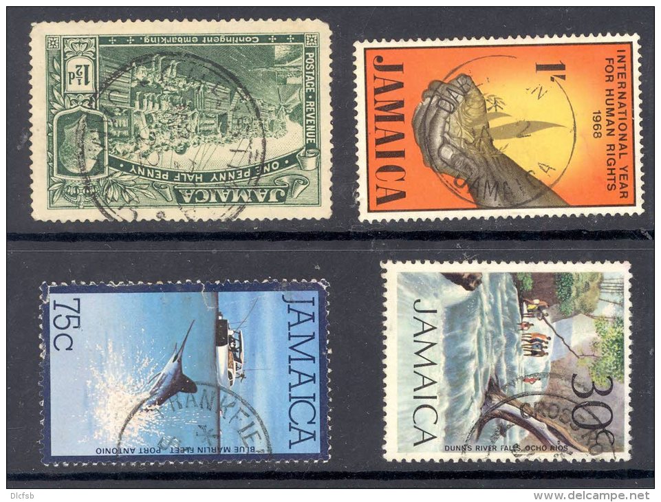 JAMAICA, Postmarks &acute;CHRISTIANA, DARLISTON, FRANKFIELD, CROSS ROADS&acute; - Jamaïque (...-1961)