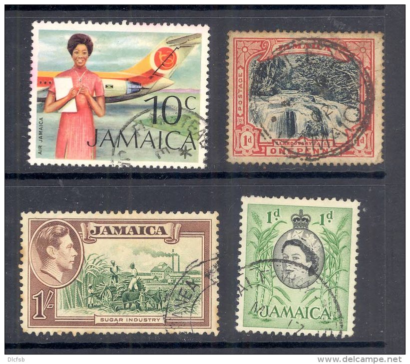 JAMAICA, Postmarks &acute;FLAMSTEAD, ALLEY, Liguanea, HALF-WAY-TREE&acute; - Jamaïque (...-1961)