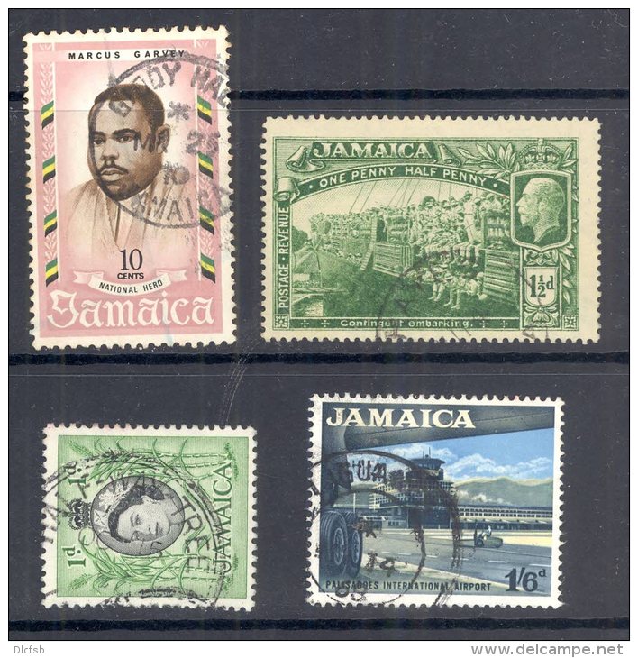 JAMAICA, Postmarks &acute;GIDDY HALL, HAYES, HALF-WAY-TREE, Liguanea&acute; - Jamaica (...-1961)