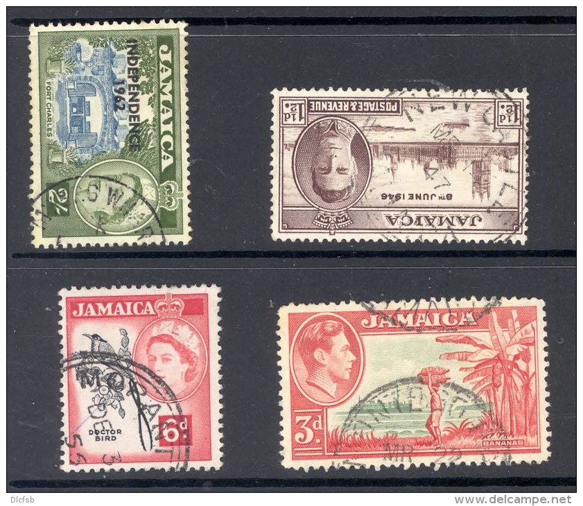 JAMAICA, Postmarks &acute;MYERS WHARF, NEWCASTLE, MORANT BAY, MONTEGO BAY&acute; - Jamaïque (...-1961)