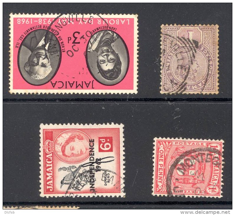 JAMAICA, Postmarks &acute;NEWLONGVILLE, MANDEVILLE, MYRTLE BANK, MONTEGO BAY&acute; - Jamaica (...-1961)