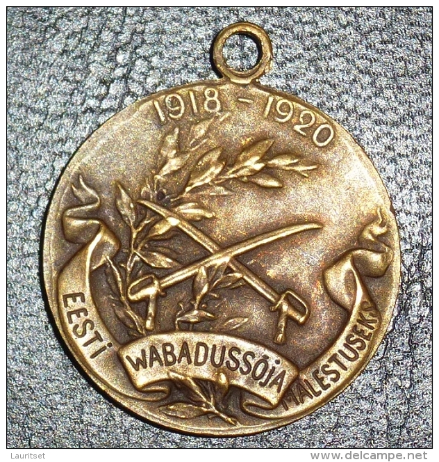 Estland Estonia Estonie 1918-1920 Medal Liberation War Freiheitskrieg (without Ribbon) - Estonia