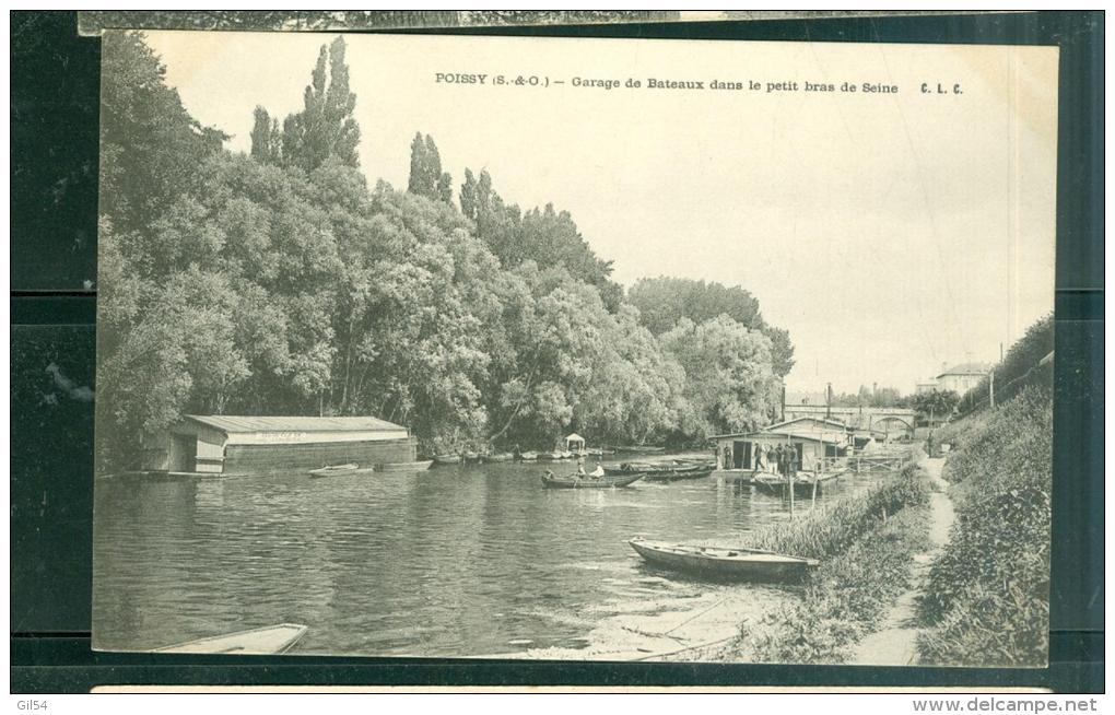 Poissy - Garage De Bateaux Dans Le Petit Bras De La Seine    - Dak56 - Poissy