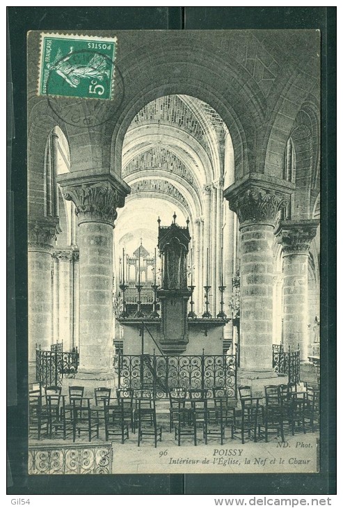 N°96   -  Poissy - Intérieur De L'église , La Nef Et Le Choeur  Dak69 - Poissy