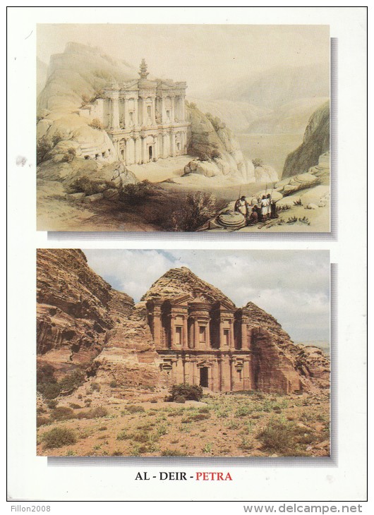 JORDANIE - AL - DEIR- PETRA  - Une Très Belle Carte Postale - Jordanie