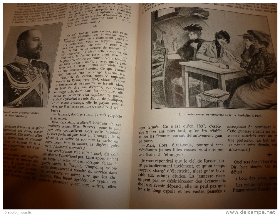 1909 Journal De L'Université Des Annales: Le Roi De Rome; L' étudiante Russe ....etc.. - 1901-1940