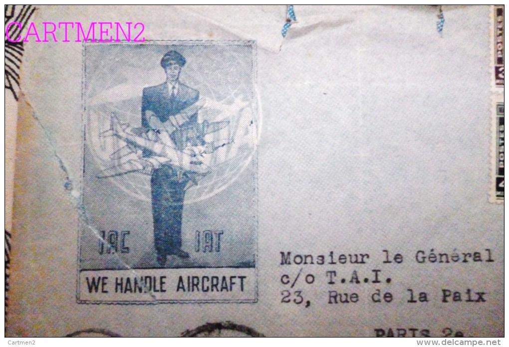 INTERNATIONAL AIR CHARTERS CAIRO EGYPTE LE CAIRE COMPAGNIE D'AVIATION ENVOI GENERAL FAYET EGYPTE - Autres & Non Classés