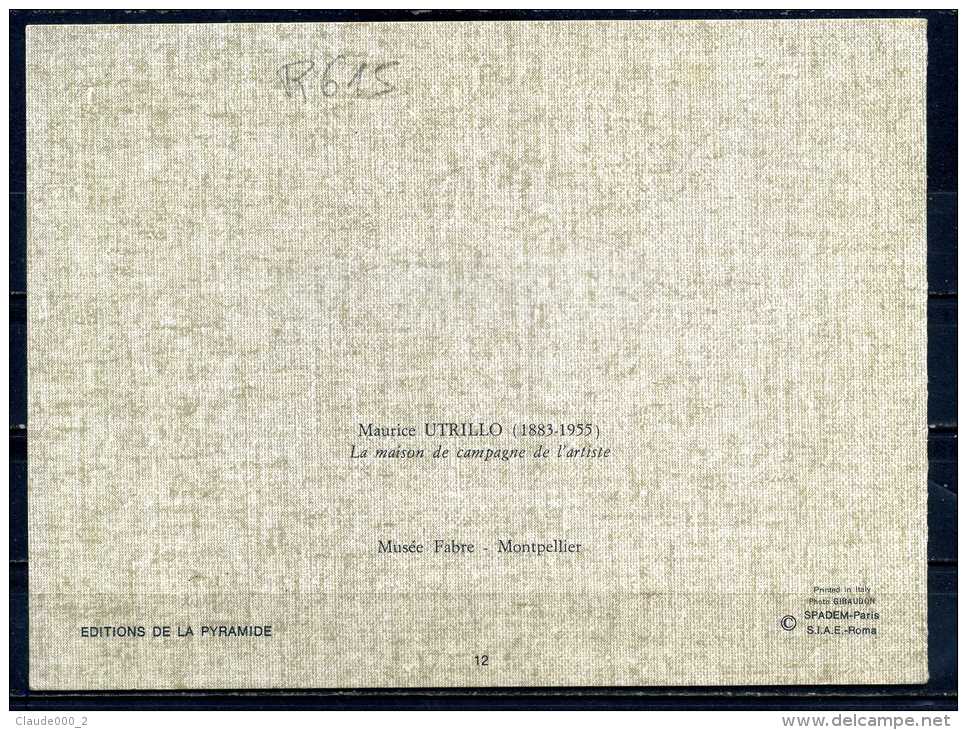TABLEAU DE Maurice UTRILLO .   Voir Recto - Verso    (R615) - Utrillo