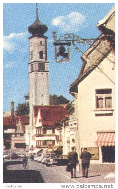 ÄLTERE POSTKARTE GRÜSSE AUS ISNY IM ALLGÄU 1971 Bad Bath See Verlag Buchhandlung Kissling Cpa Postcard AK Ansichtskarte - Isny