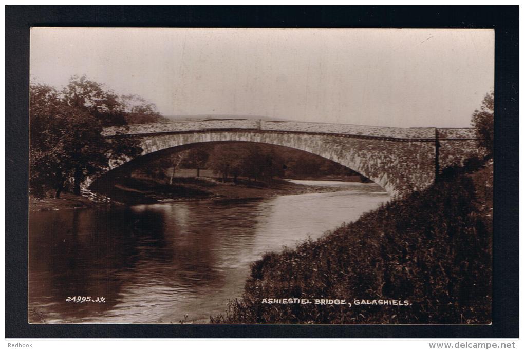 RB 962 - Early Real Photo Postcard - Ashiestiel Bridge - Galashiels Selkirkshire - Scotland - Selkirkshire