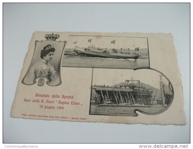 Arsenale Della Spezia Varo Della R. Nave  Ship Regina Elena 19 6 1904 - Guerra