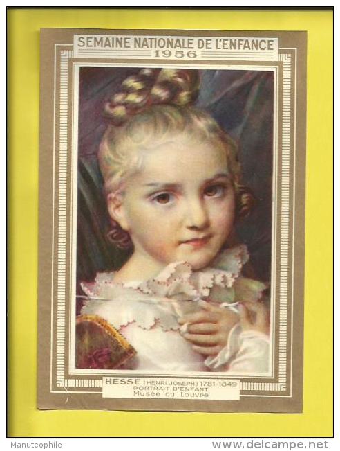 ERINOPHILIE FRANCE HESSE (Henri-Joseph)   Bloc Vendu Au Profit De "LA SEMAINE DE L´ENFANCE" EN 1956 - Autres & Non Classés