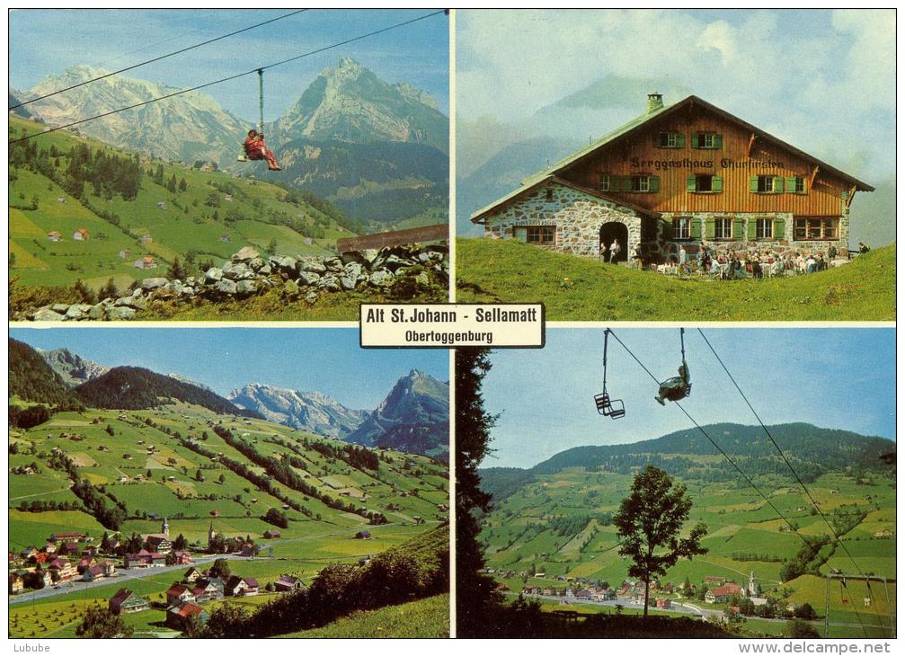 Alt St.Johann - Sellamatt  (4 Bilder)           Ca. 1960 - Wildhaus-Alt Sankt Johann