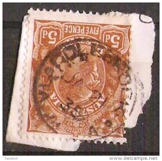 TASMANIA - 1935 Postmark CDS On 5d Brown King George V - COLEBROOK - Usados