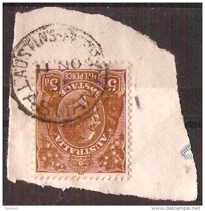 TASMANIA - 1935 Postmark CDS On 5d Brown King George V - AUSTINS FERRY - Oblitérés