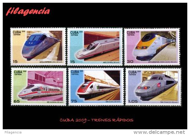 AMERICA. CUBA MINT. 2009 TRENES RÁPIDOS - Ungebraucht