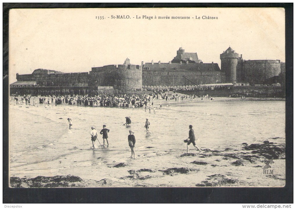 N29 Saint Malo - La Plage Du Château Avec Enfant - Castle, Beach, Schloss, Strand, Children - Ed. Hlm - Châteaux