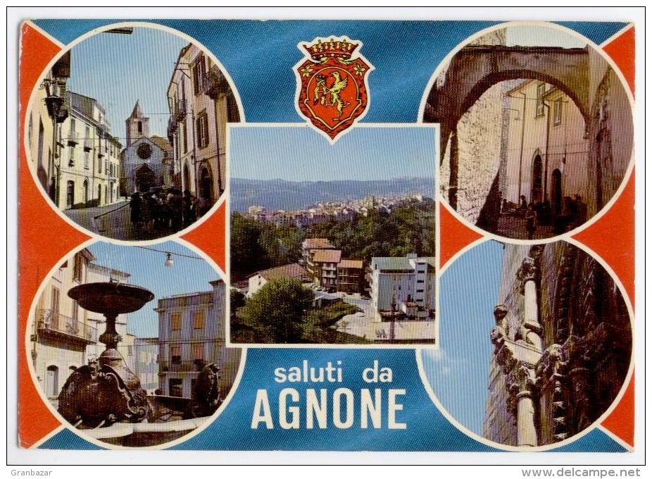 AGNONE, SALUTI E VEDUTINE, VG 1980, FINESTRELLE, FORMATO GRANDE    **** - Isernia