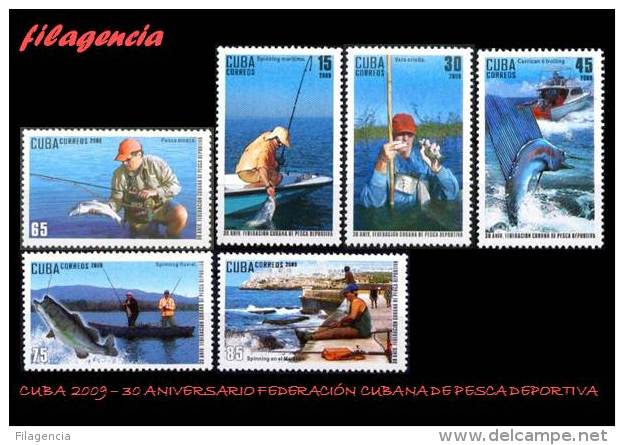 AMERICA. CUBA MINT. 2009 30 ANIVERSARIO DE LA FEDERACIÓN DE PESCA DEPORTIVA - Unused Stamps
