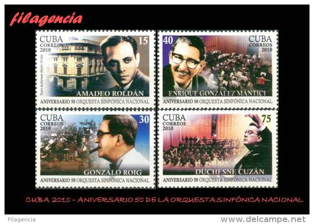 AMERICA. CUBA MINT. 2010 50 AÑOS DE LA ORQUESTA SINFÓNICA NACIONAL - Unused Stamps