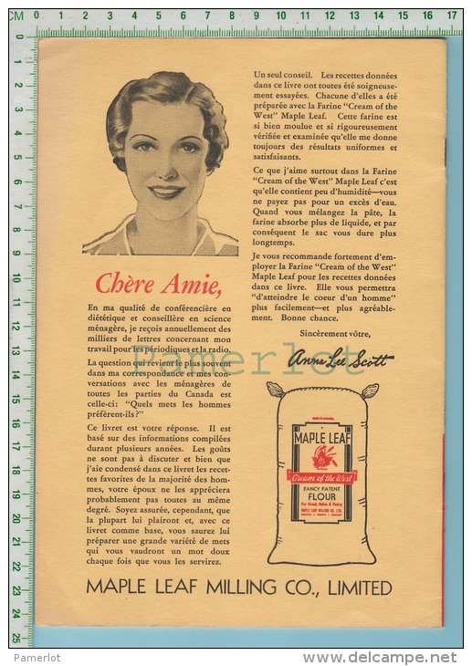 Recette SCOTT, Anna Lee.  « 51 Façons D'atteindre Le Coeur D'un Homme ». (Montréal), Maple Leaf Milling Co. Ltd., C. - Gastronomie