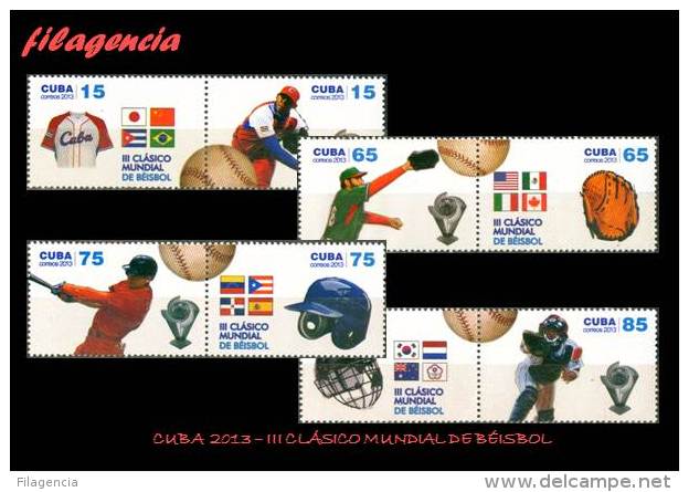 AMERICA. CUBA MINT. 2013 III CLÁSICO MUNDIAL DE BÉISBOL - Unused Stamps