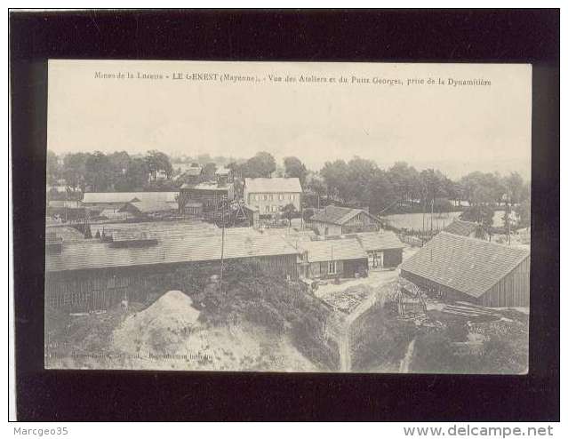 53 Mines De La Lucette Le Genest Vue Des Ateliers &amp; Du Puits Georges Prise De La Dynamitière édit.hamel Jallier Chev - Le Genest Saint Isle