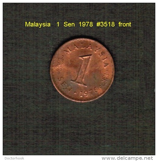 MALAYSIA    1  SEN  1978  (KM # 1) - Malaysia