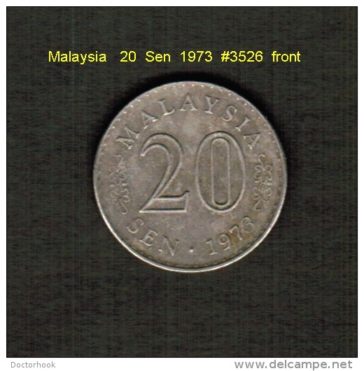 MALAYSIA    20  SEN  1973  (KM # 4) - Malesia