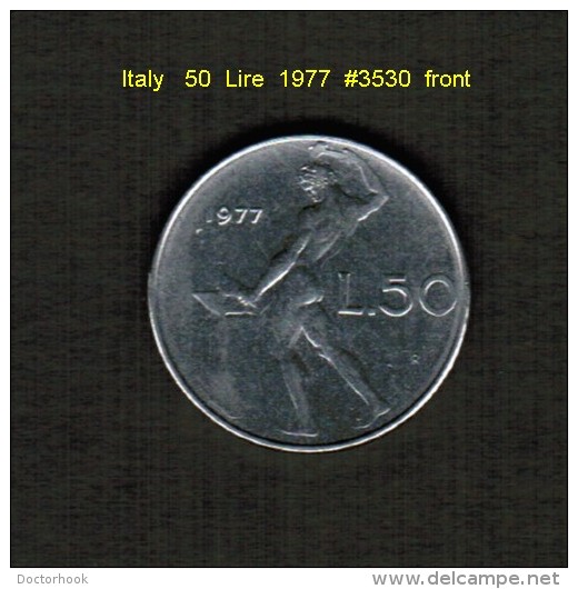 ITALY    50  LIRE  1977  (KM # 95) - 50 Lire
