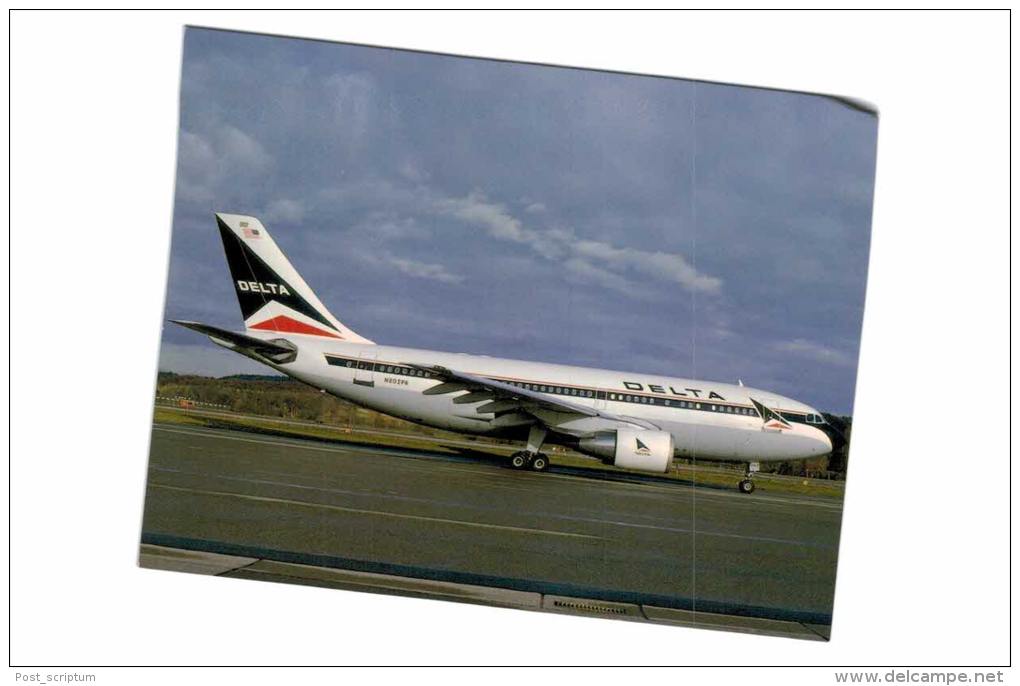 Thème -  Avion - JJ Postcards 144 - Delta Airlines Airbus A310 222 N802 PA Cn 333 Zurich 11/91 - 1946-....: Moderne