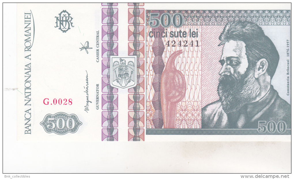 Romania 500 Lei 1992 Uncirculated , P 101b - Rumania