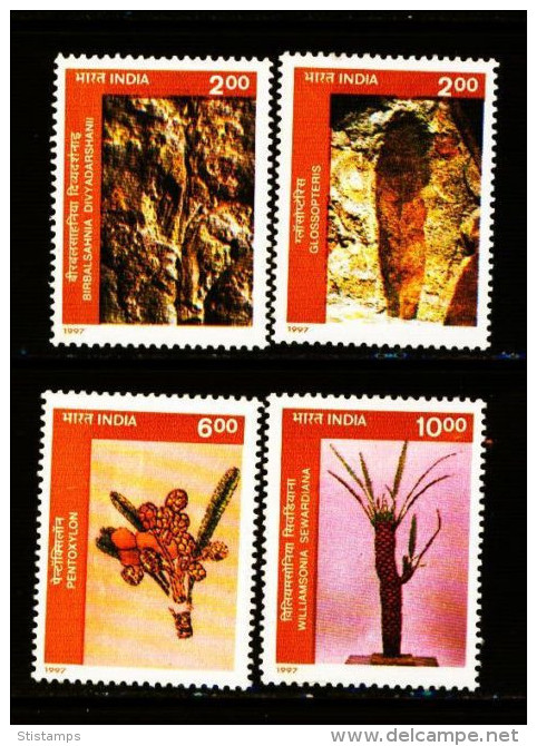 INDIA MINT NH STAMPS SET ON FOSSILS INSTITUTE OF PALAEOBOTANY - Nuovi