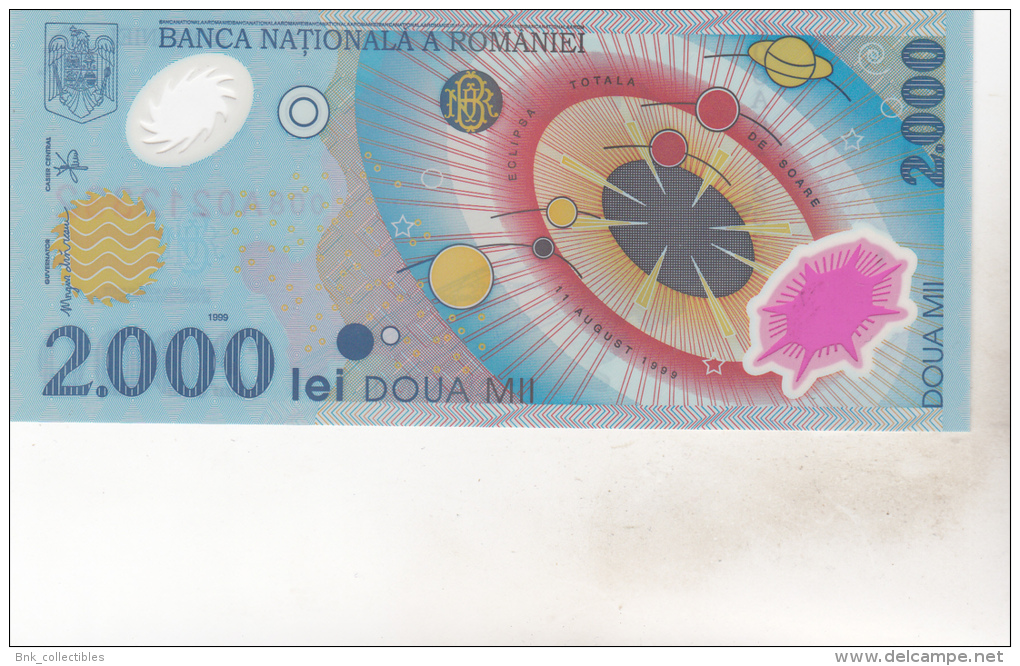 Romania 2000 Lei 1999 Polymer , Unc - Rumania