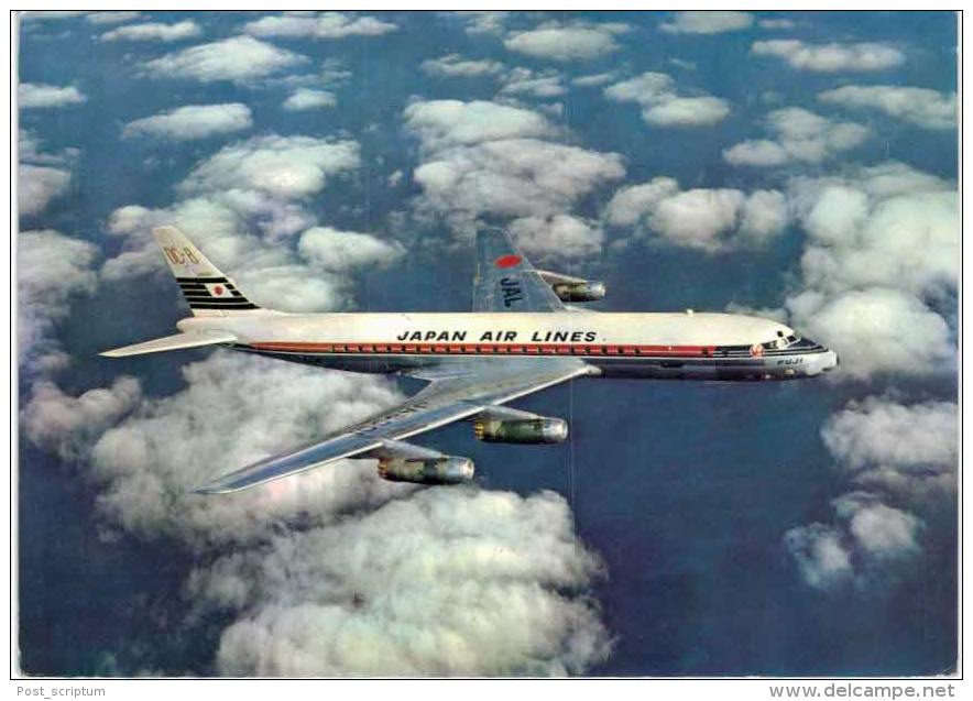 Thème -  Avion - Japan Air Lines DC 8 Jet Courier - 1946-....: Era Moderna