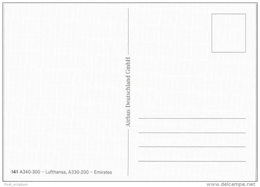Thème -  Avion - Lufthansa - A330-200 Emirates - 1946-....: Moderne