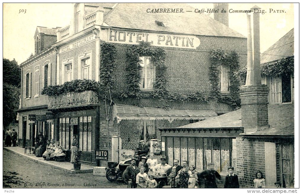 N°36086 -cpa Cambremer -café Hôtel Du Commerce- - Cafés