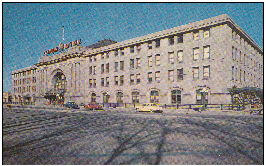 C. N. R. Union Station, Winnipeg, Manitoba, Canada, 40´s-60´s - Winnipeg