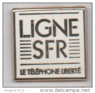 Télécom , Ligne SFR , Le Téléphone En Liberté , En Zamac , Signé Decat - France Telecom