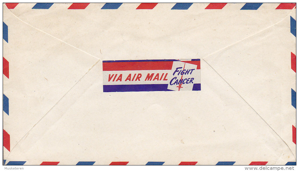 United States Uprated Postal Stationery Ganzsache Entier FIGHT CANCER Via Airmail Label 1948 Cover Brief BERLIN (2 Scans - 1941-60